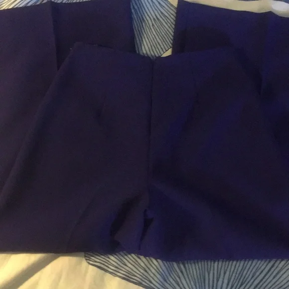 Topshop cropped wide leg pants lace up sz 4 - Picture 6 of 6